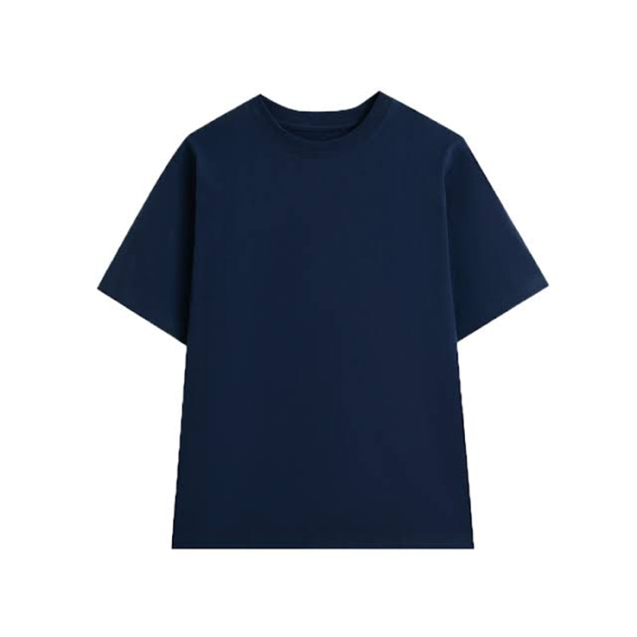Áo thun cotton màu xanh than